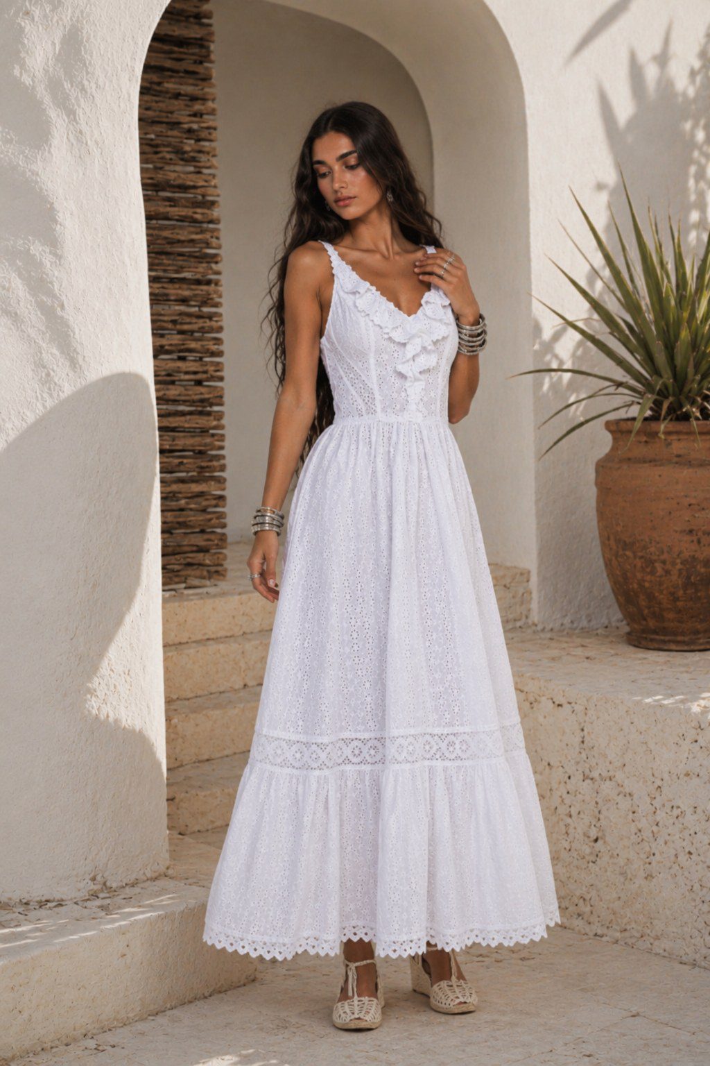 Vestido Mery de Tony Bonet Adlib, vista frontal completa